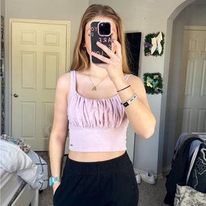 Pink Hollister tank top